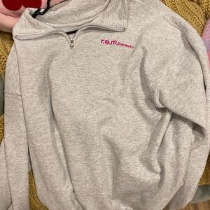 rem beauty half zip sweatshirt